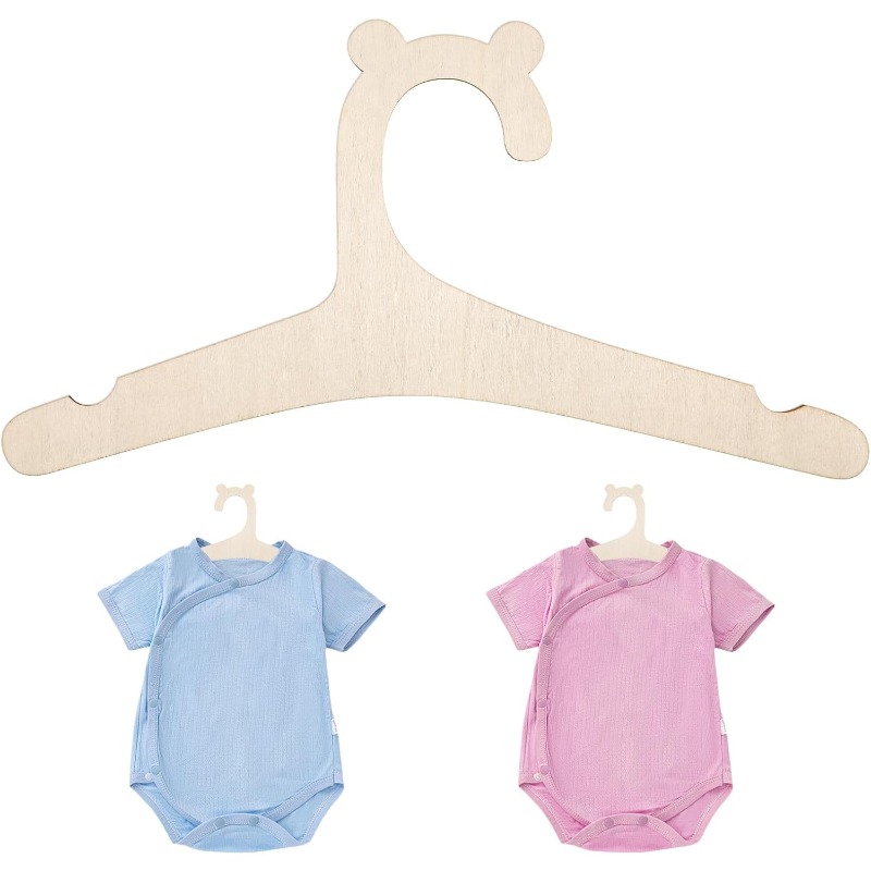 Baby Nursery Hangers - حامل ملابس أطفال خشبي بتصميم دب