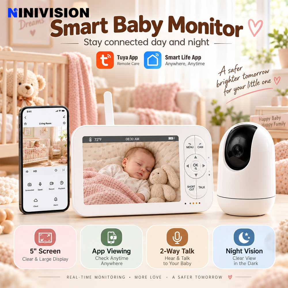 Baby Nursery Videos - جهاز مراقبة الأطفال بالفيديو عالي الدقة