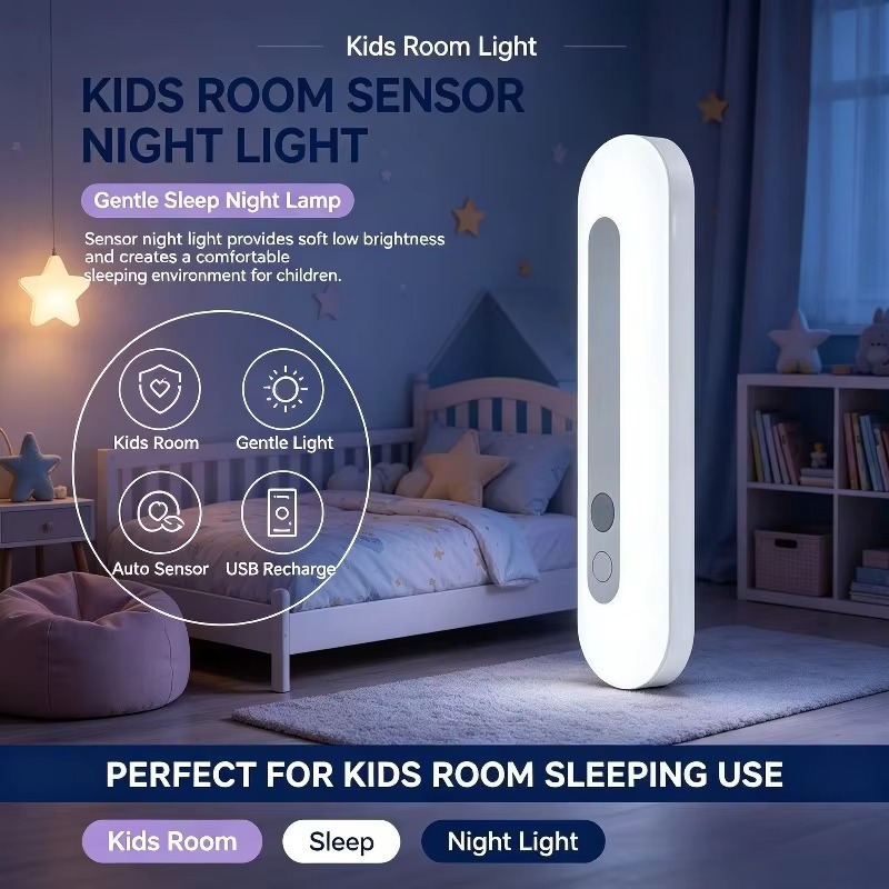 Baby Nursery Table Lamp - مصباح ليلي ذكي يعمل بالبطارية مع