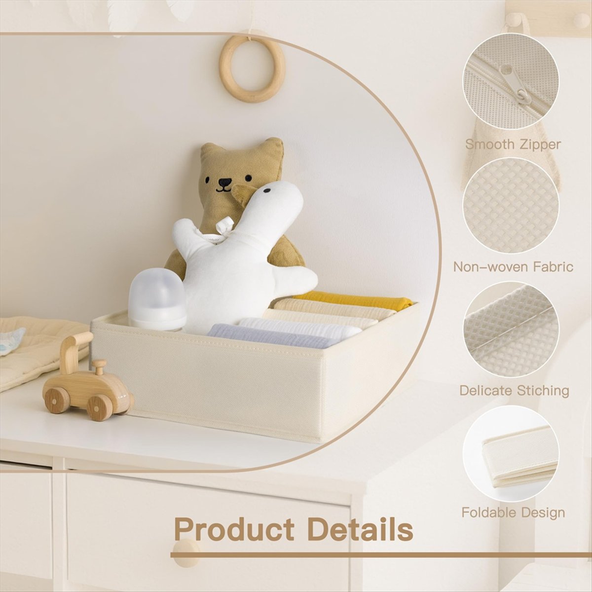 Baby Nursery Dresser - منظم أدراج للملابس، مجموعة من 14