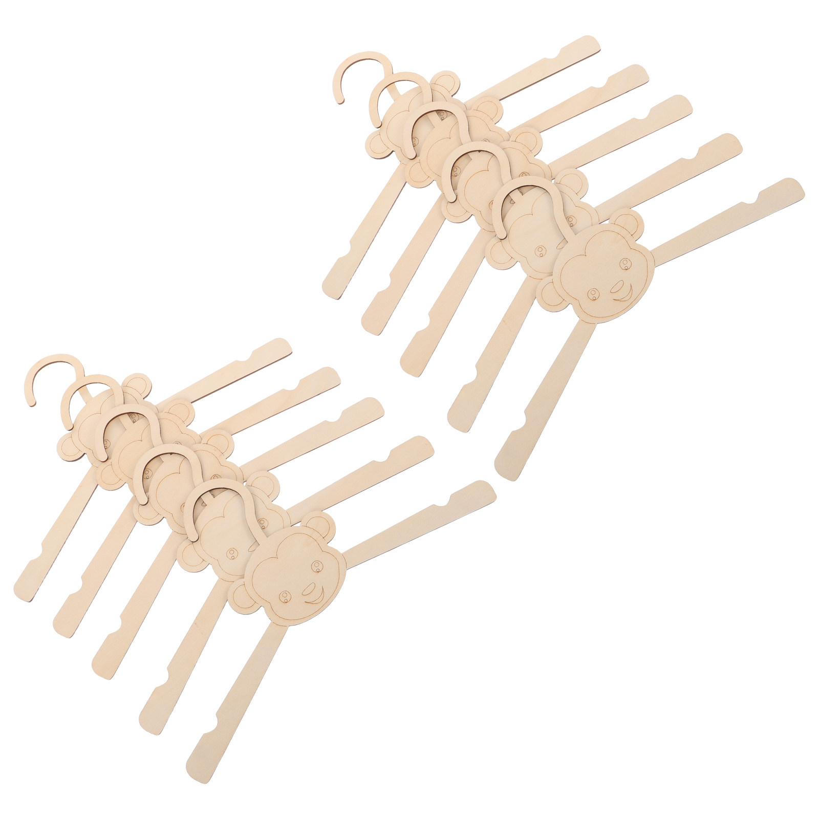 Baby Nursery Hangers - 10 قطع من علاقات الملابس الخشبية