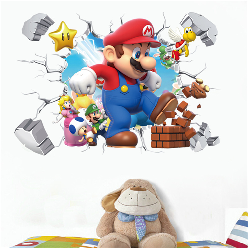 Baby Nursery Stickers - ملصق جداري ثلاثي الأبعاد لشخصيات كرتونية