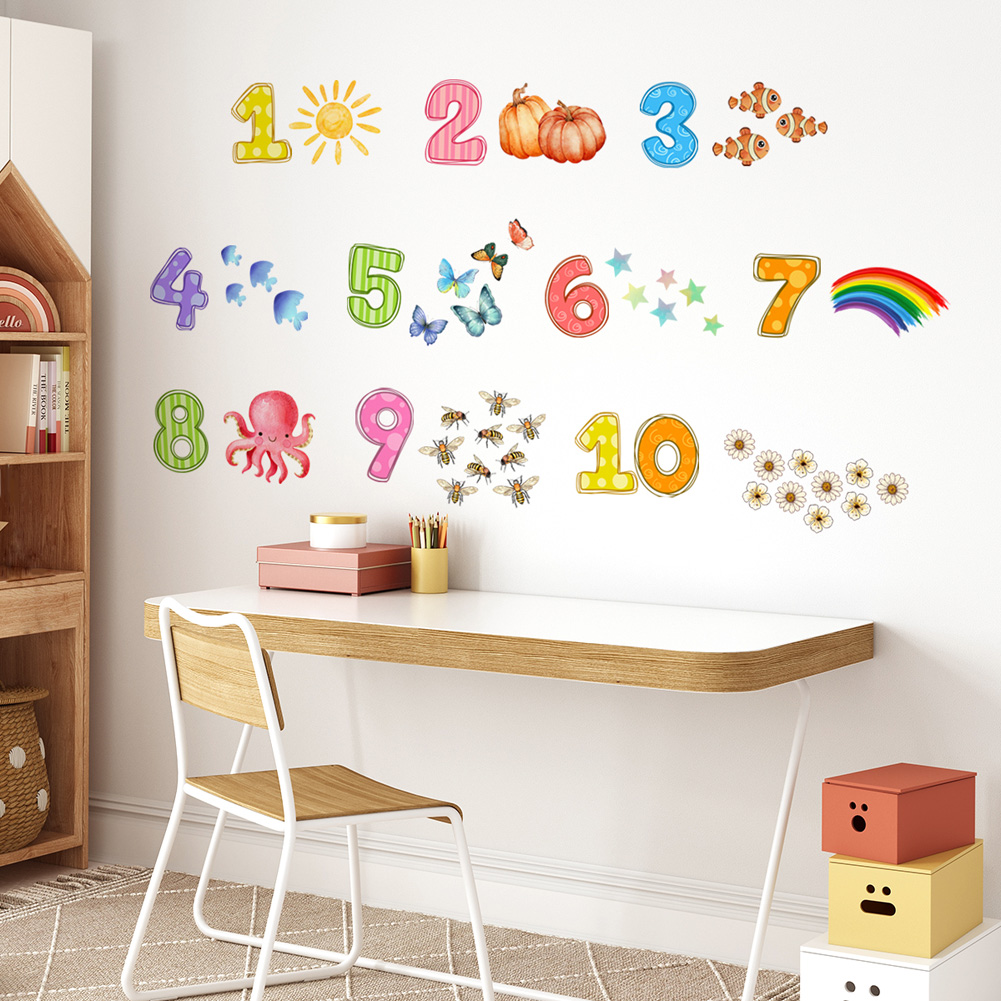 Baby Nursery Stickers - ملصقات جدارية رقمية على شكل حيوانات