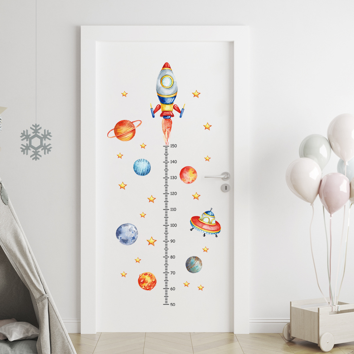 Baby Nursery Stickers - ملصقات حائط لقياس الارتفاع على شكل