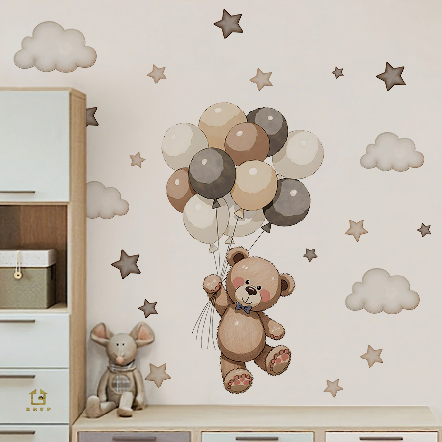 Baby Nursery Stickers - ملصقات حائط على شكل دمية دب