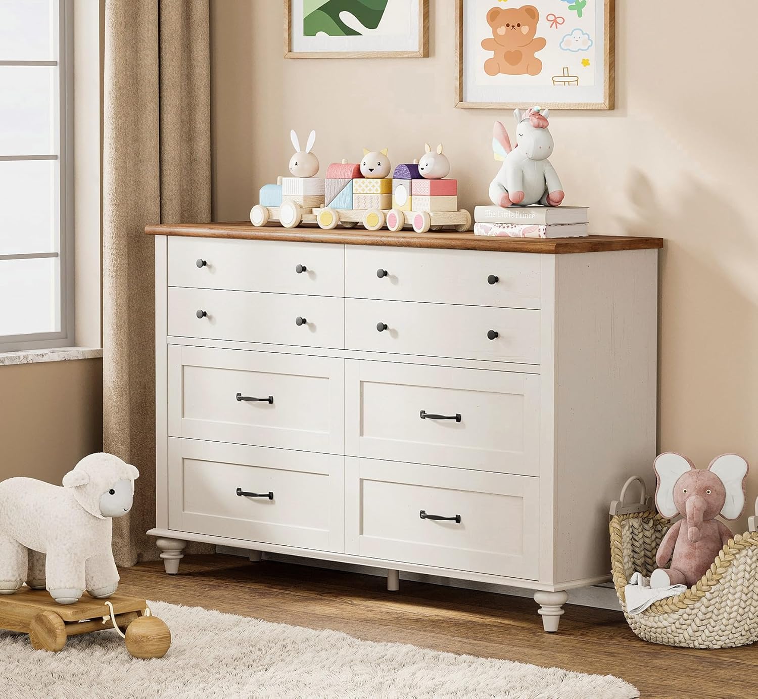 Baby Nursery Dresser - خزانة أدراج عصرية للأطفال بـ 7