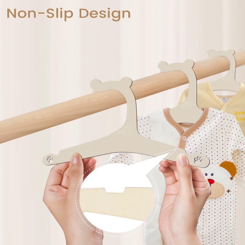 حامل ملابس أطفال خشبي بتصميم د - مراجعة Baby Nursery Hangers وسعره