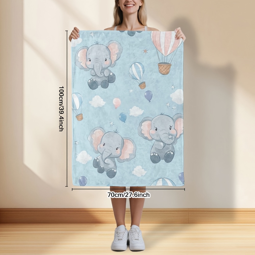 بطانية أطفال بتصميم فيل صغير ر - مراجعة Baby Nursery Hot Air Balloon Theme وسعره