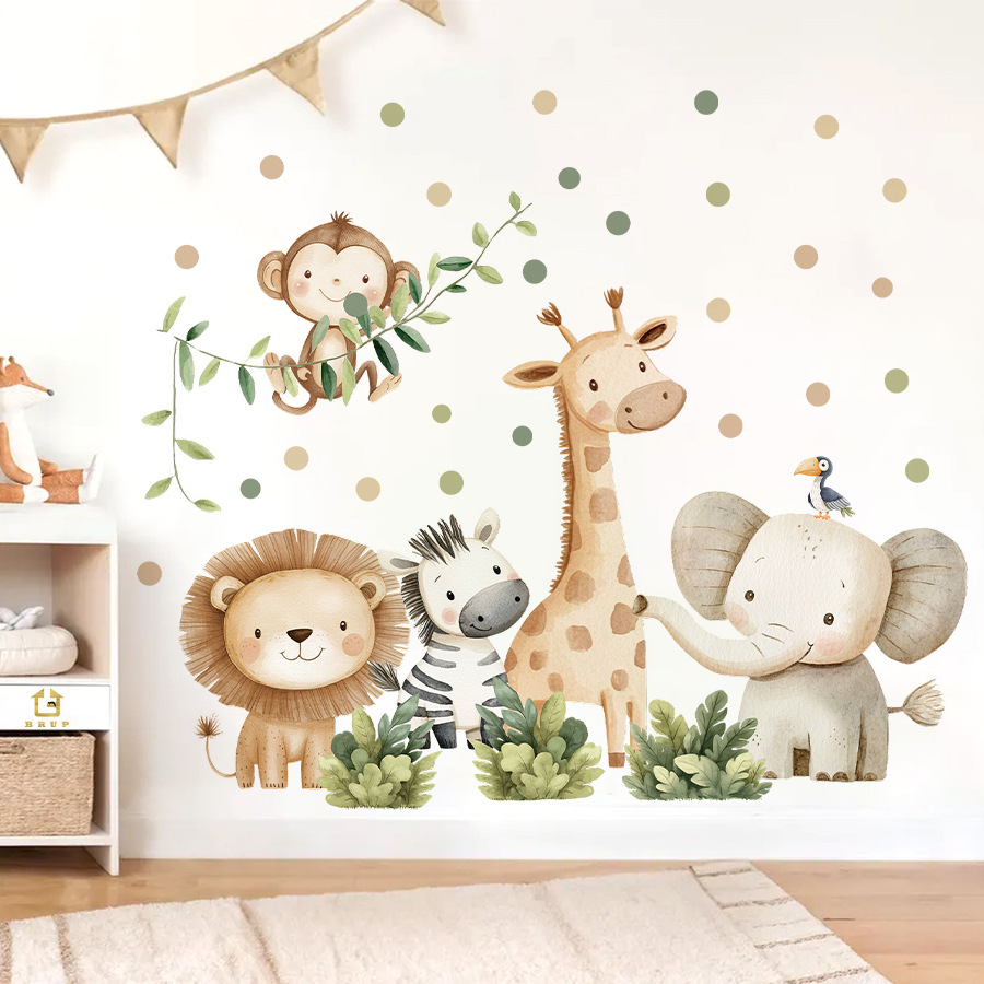 بوهو غابة الحيوانات ملصقات جدا - مراجعة Baby Nursery Stickers وسعره