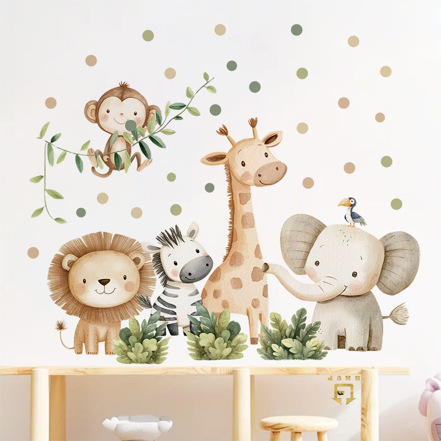 بوهو غابة الحيوانات ملصقات جدا - مراجعة Baby Nursery Stickers وسعره