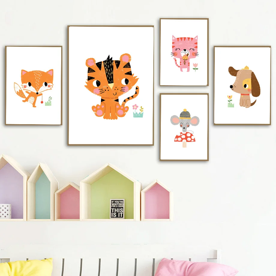 لوحة قماشية بدون إطار، قطعة وا - مراجعة Baby Zoo Nursery وسعره