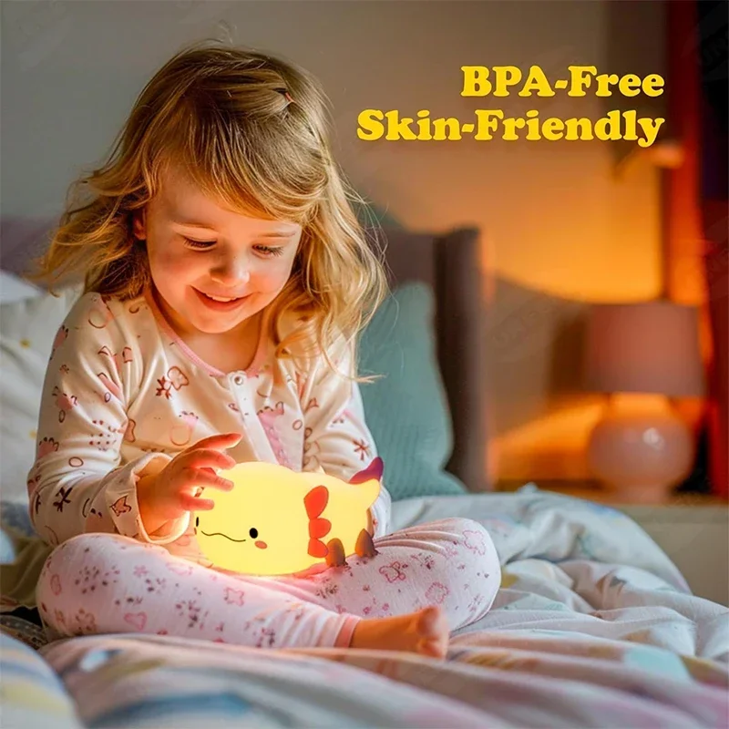 مصباح ليلي لطيف على شكل أكسولو - مراجعة Baby Nursery Light وسعره