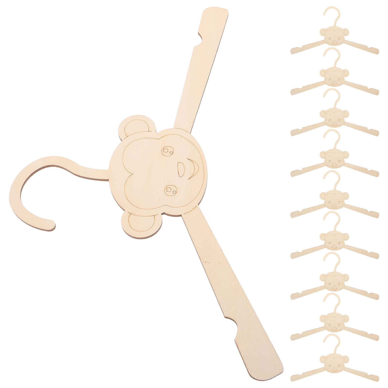 10 قطع من علاقات الملابس الخشب - مراجعة Baby Nursery Hangers وسعره