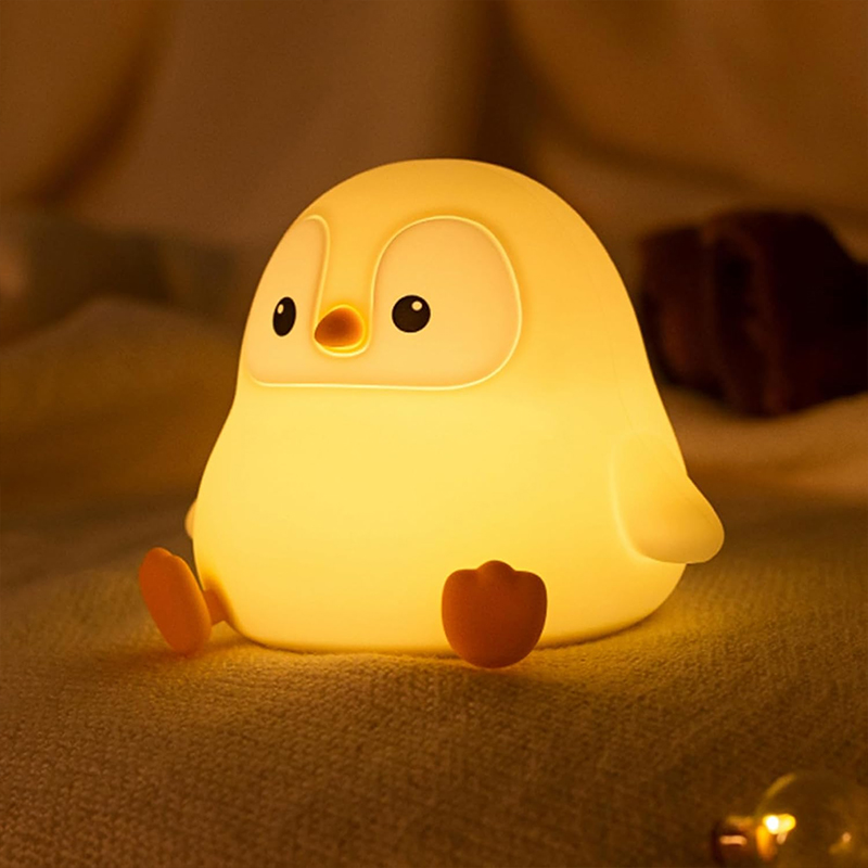 مصباح ليلي لطيف على شكل بطريق، - مراجعة Baby Nursery Table Lamp وسعره
