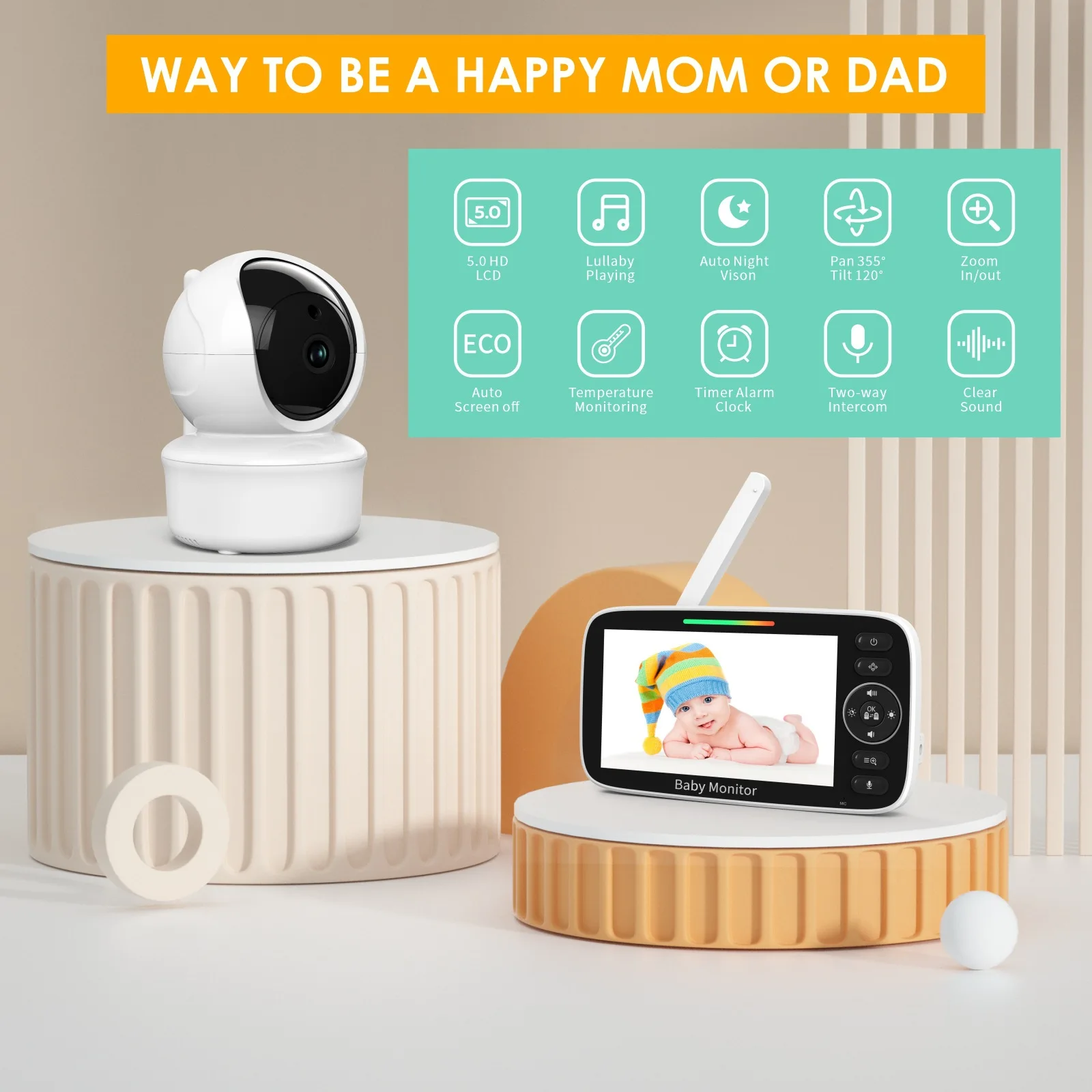 جهاز مراقبة الطفل مع شاشة LCD  - مراجعة Baby Nursery Videos وسعره