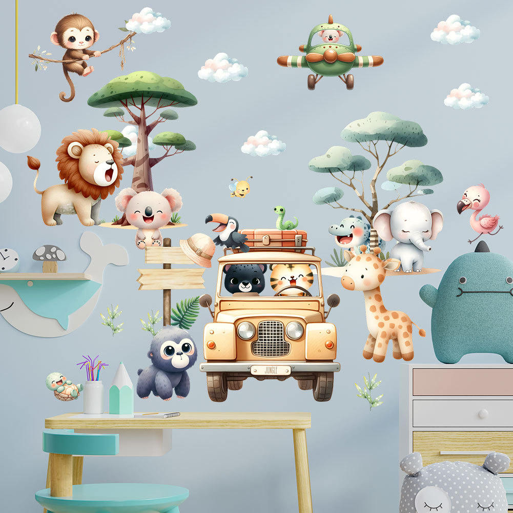 ملصق جداري على شكل شجرة الزراف - مراجعة Baby Zoo Nursery وسعره
