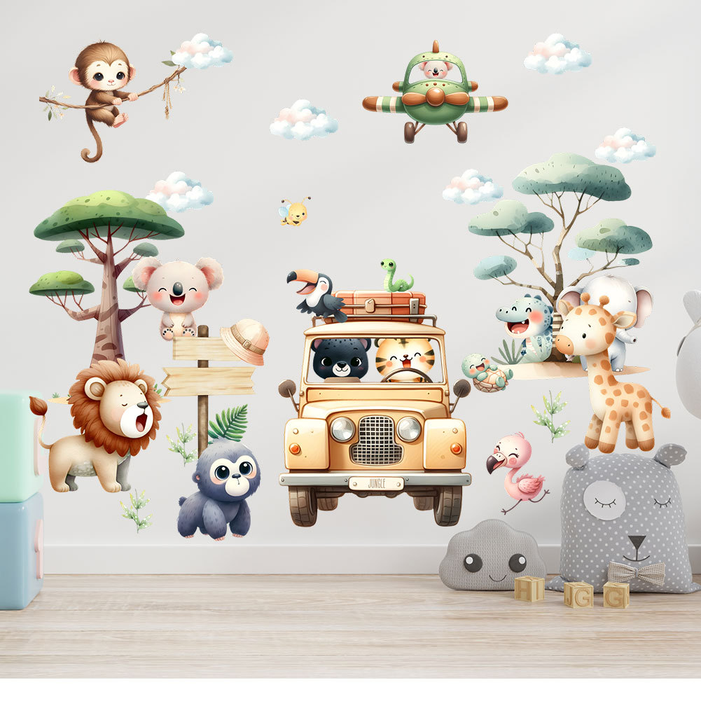 ملصق جداري على شكل شجرة الزراف - مراجعة Baby Zoo Nursery وسعره