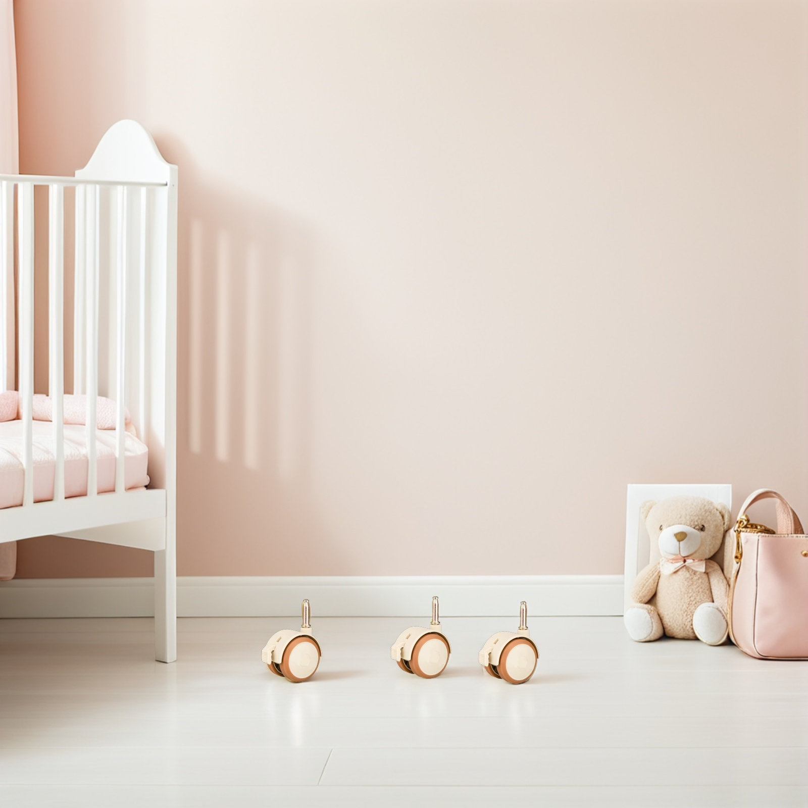 4 قطع عجلات سرير أطفال مطاطية  - مراجعة Baby Nursery Furniture Sets وسعره