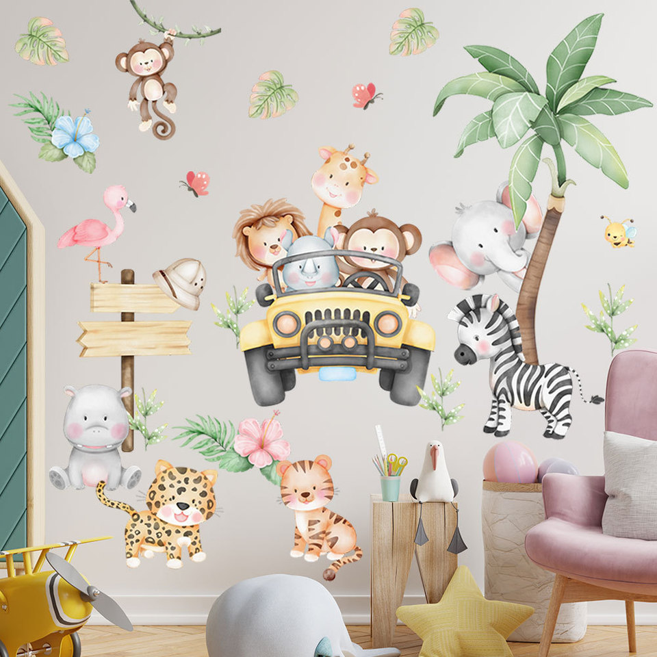 غرفة أطفال، ملصق حائط بتصميم ك - مراجعة Baby Zoo Nursery وسعره