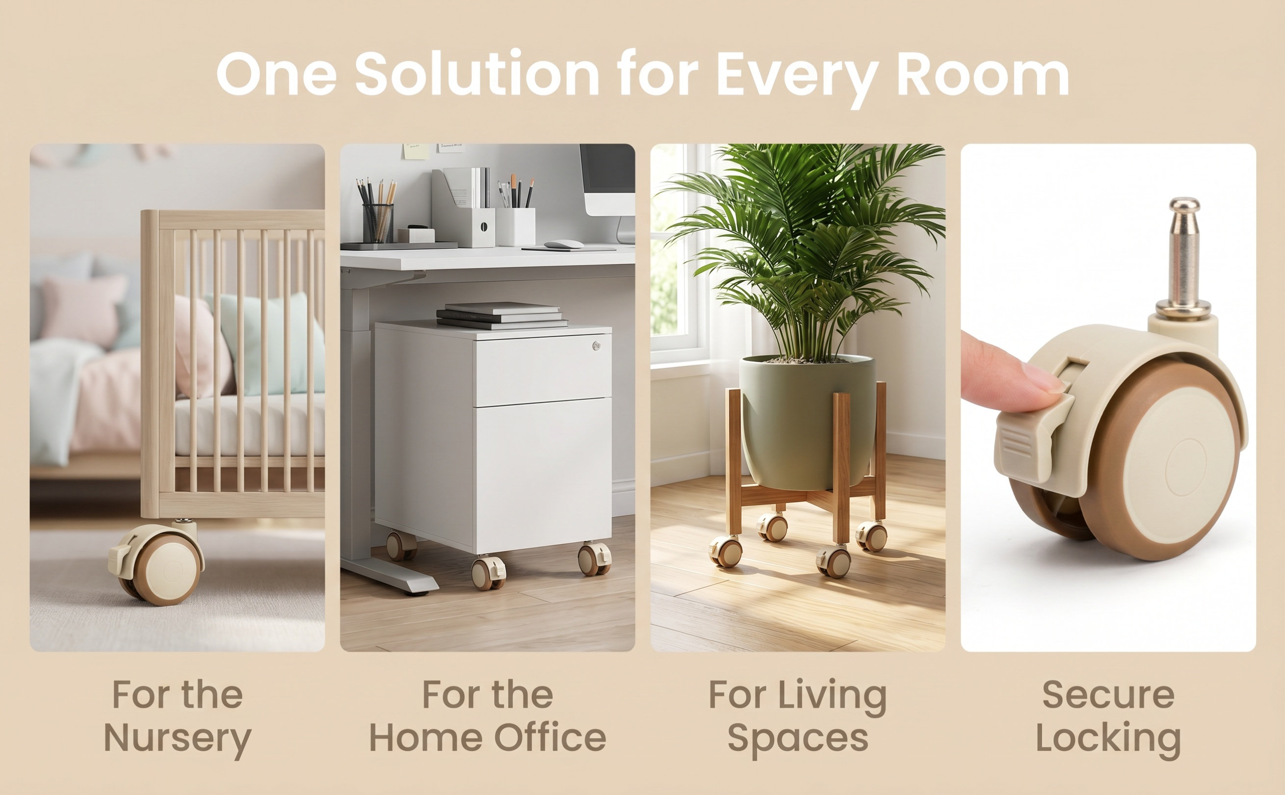 4 قطع من عجلات سرير الأطفال ال - مراجعة Baby Nursery Furniture Sets وسعره