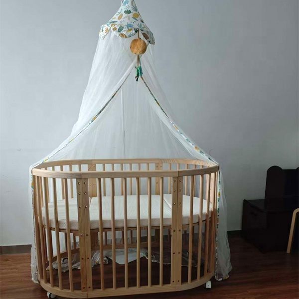 سرير أطفال خشبي بيضاوي الشكل ق - مراجعة Baby Nursery Furniture Sets وسعره