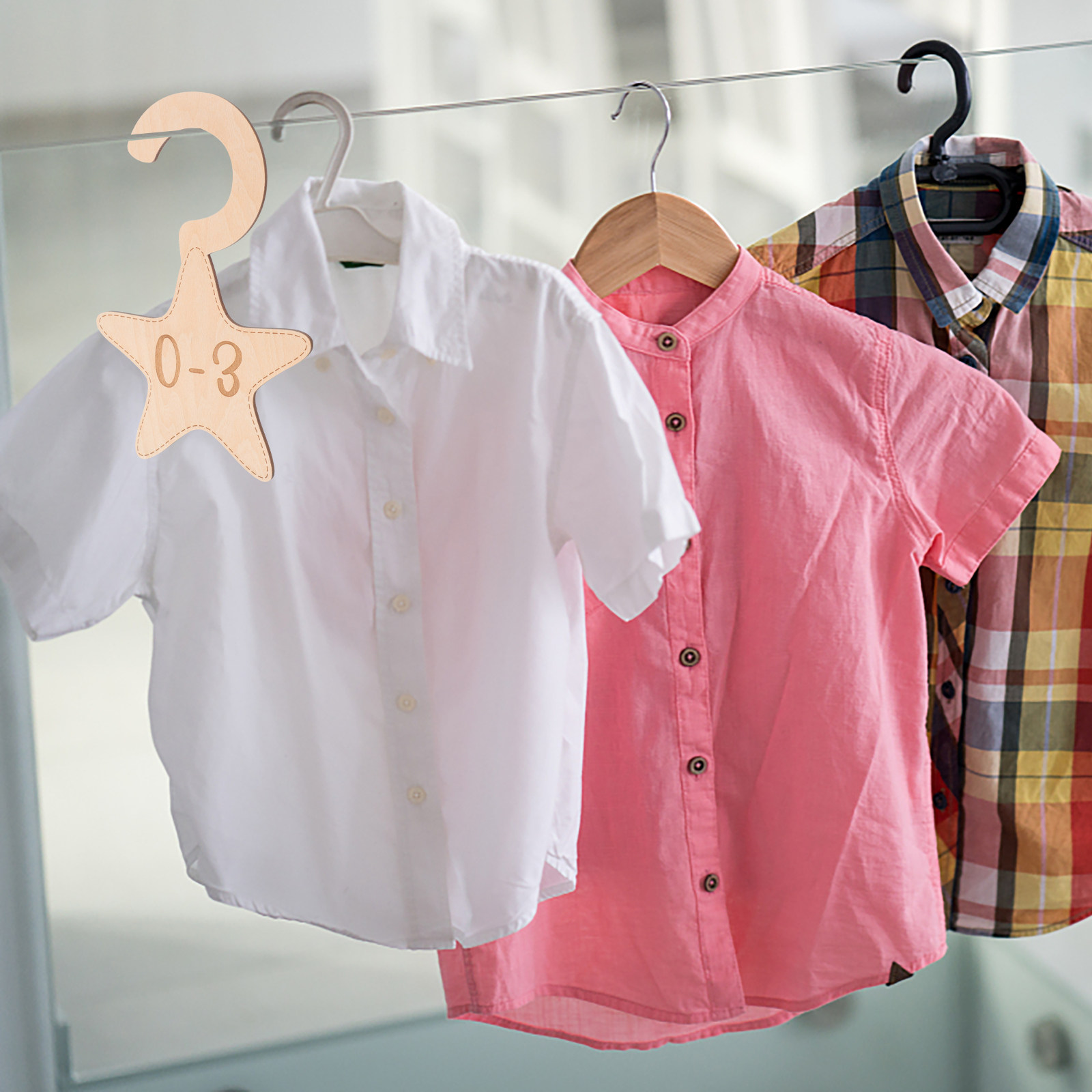 7 قطع من فواصل خزانة ملابس الأ - مراجعة Baby Nursery Hangers وسعره