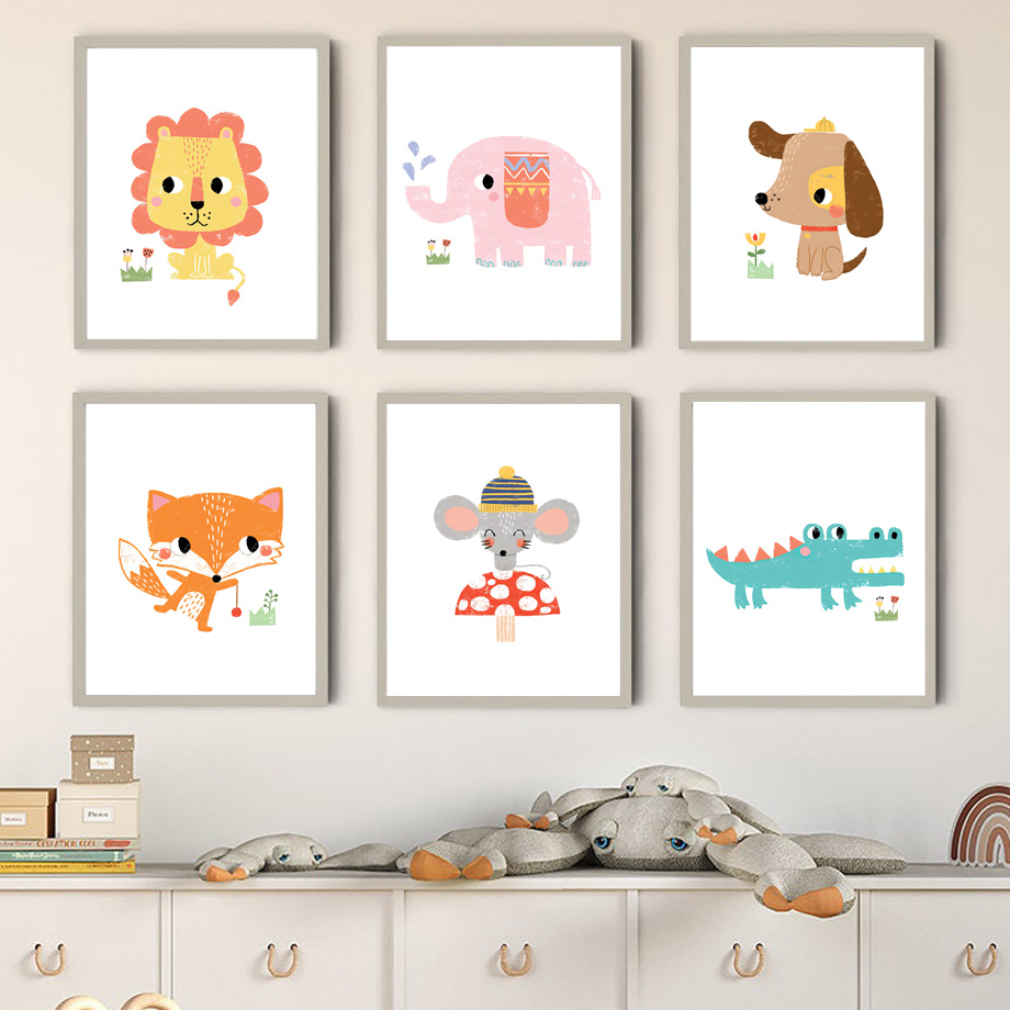 لوحة قماشية بدون إطار، طباعة ف - مراجعة Baby Zoo Nursery وسعره
