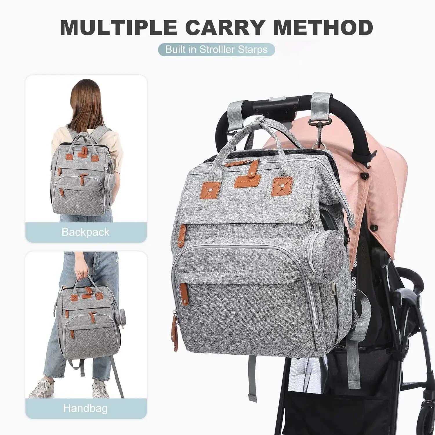 جديد أكياس تغيير الحفاضات الطف - مراجعة Baby Nursery Backpack وسعره