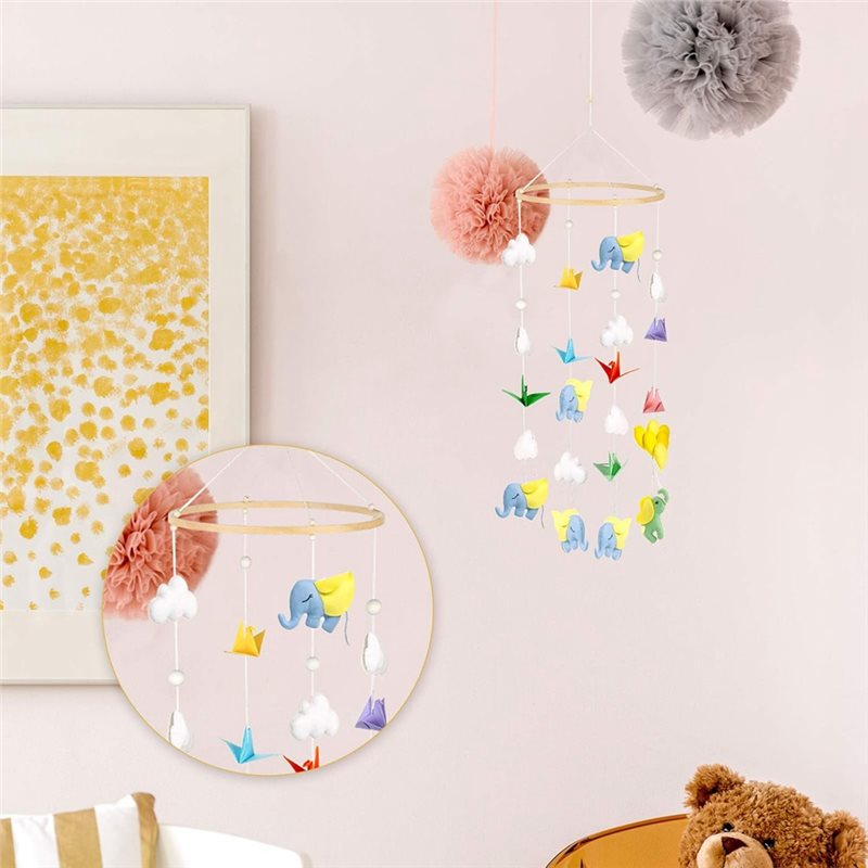 AB11 جرس سقف خشبي متحرك لسرير  - مراجعة Baby Nursery Hangers وسعره