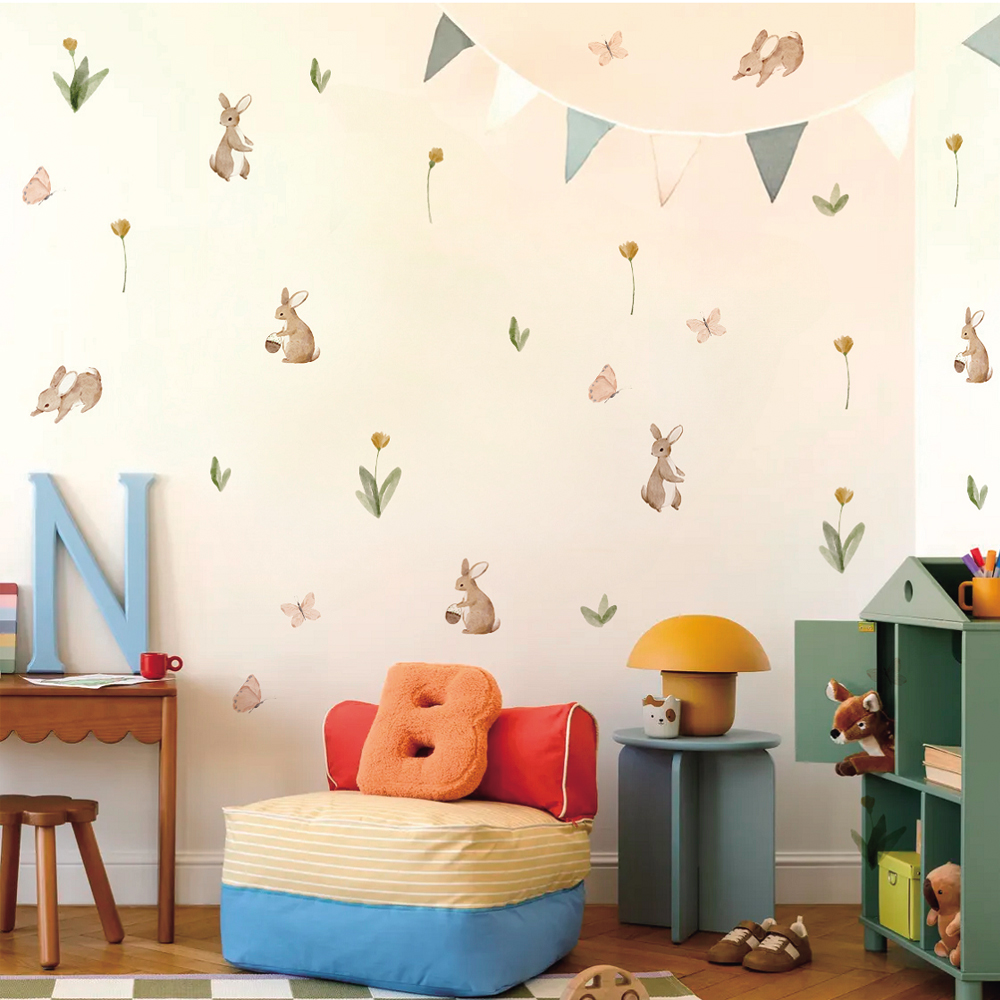 ملصقات حائط للأطفال بألوان مائ - مراجعة Baby Nursery Stickers وسعره