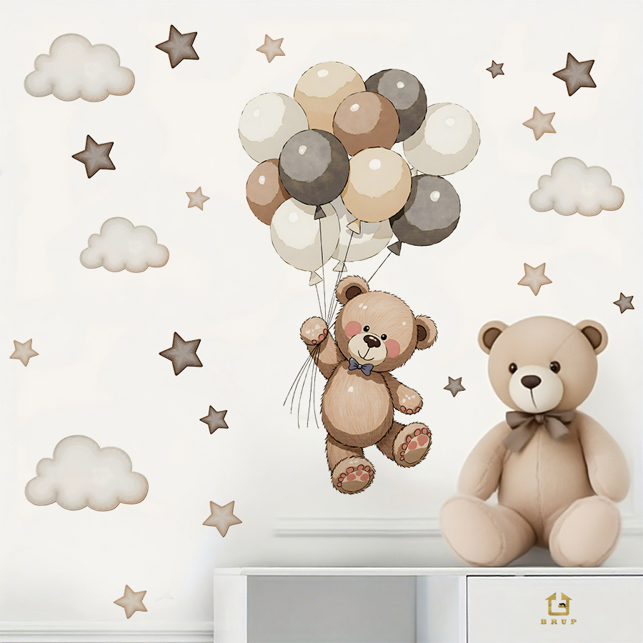 ملصقات حائط على شكل دمية دب را - مراجعة Baby Nursery Stickers وسعره