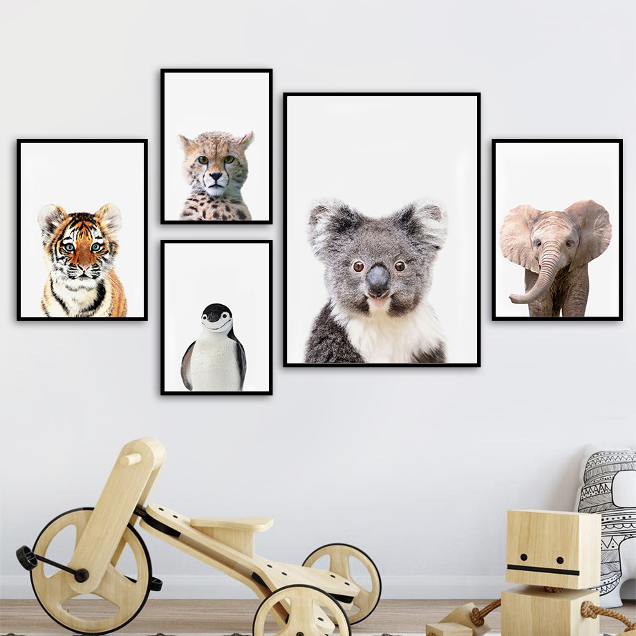 لوحة قماشية بدون إطار، طباعة ف - مراجعة Baby Zoo Nursery وسعره