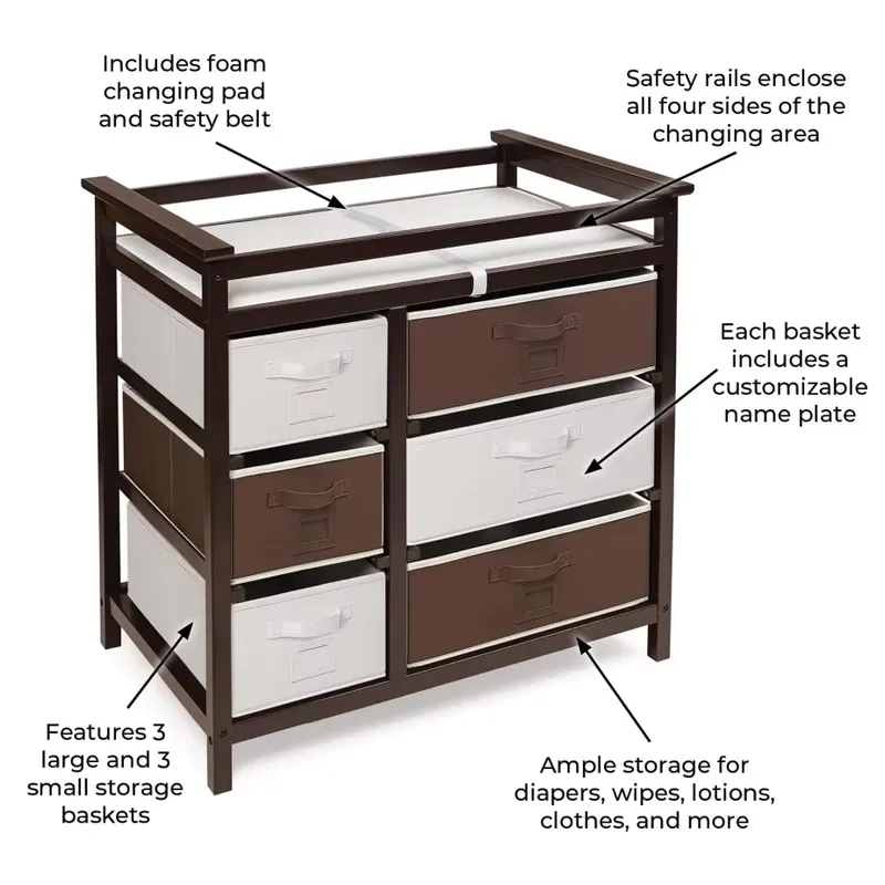 خزانة ملابس خشبية عصرية للأطفا - مراجعة Baby Nursery Dresser وسعره