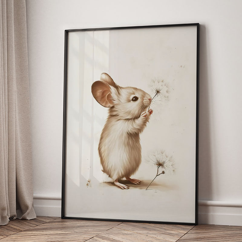 ملصقات حائط على شكل دب وأرنب و - مراجعة Baby Nursery Animal Pictures وسعره