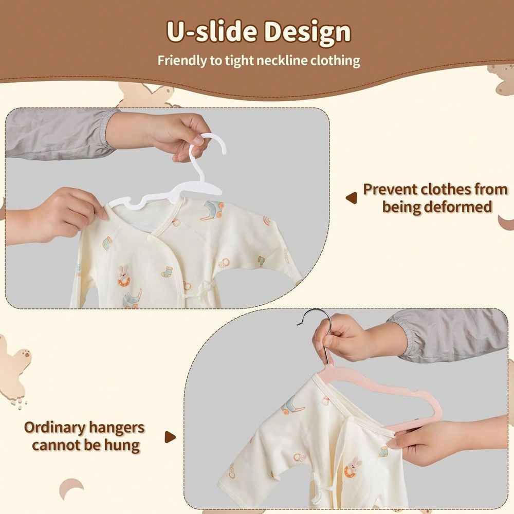 70 100 قطعة من شماعات الأطفال  - مراجعة Baby Nursery Hangers وسعره