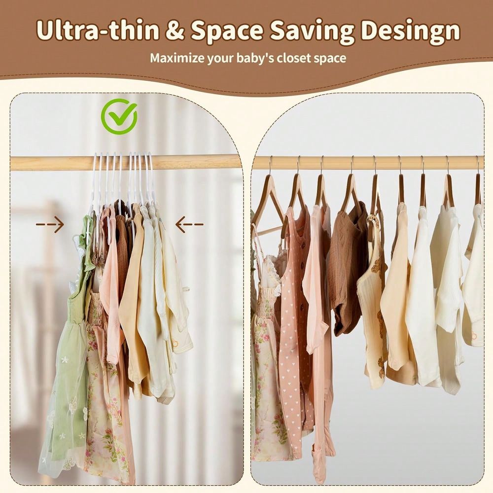 70 100 قطعة من شماعات الأطفال  - مراجعة Baby Nursery Hangers وسعره