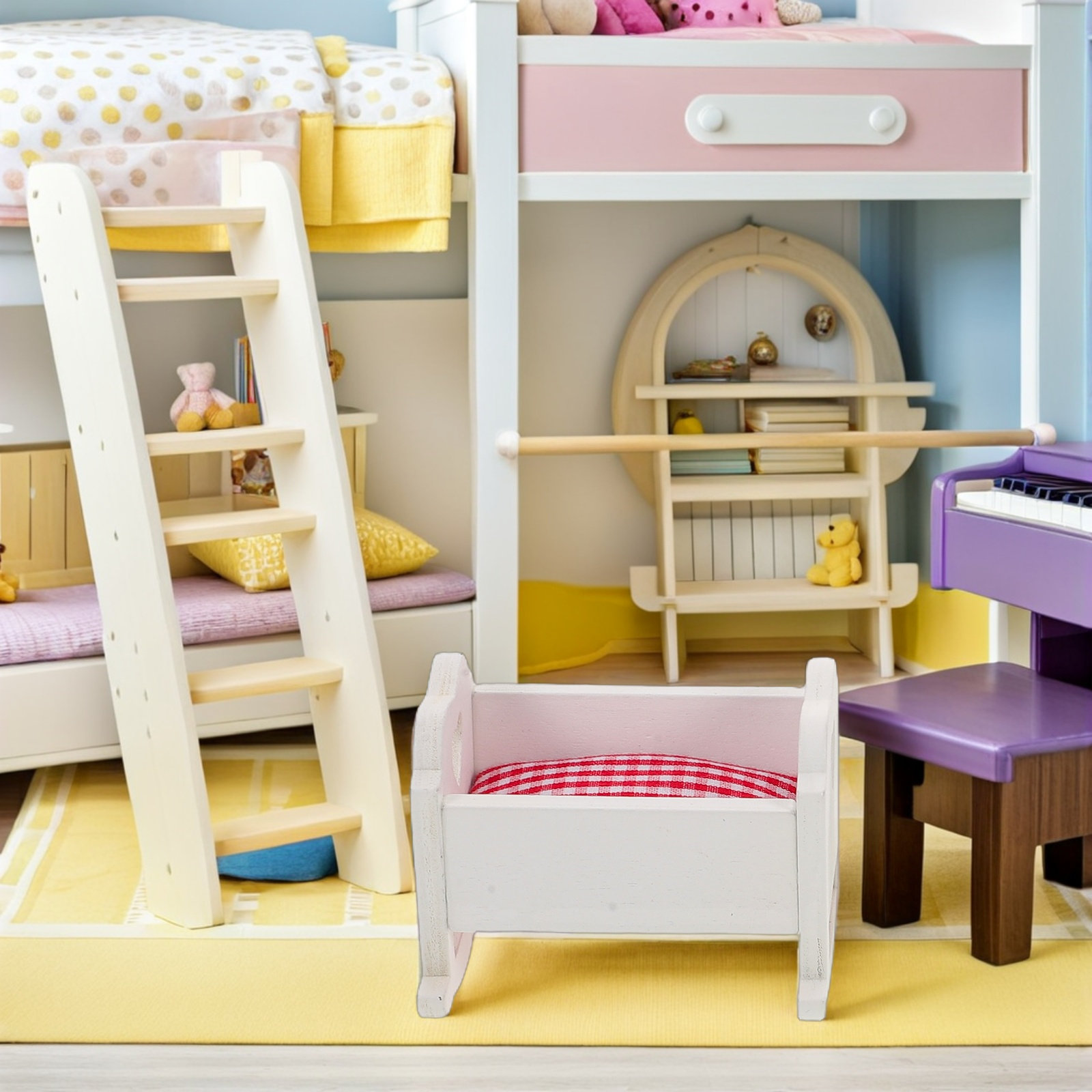 3 قطع من ألعاب سرير الأطفال لت - مراجعة Baby Nursery Furniture Sets وسعره