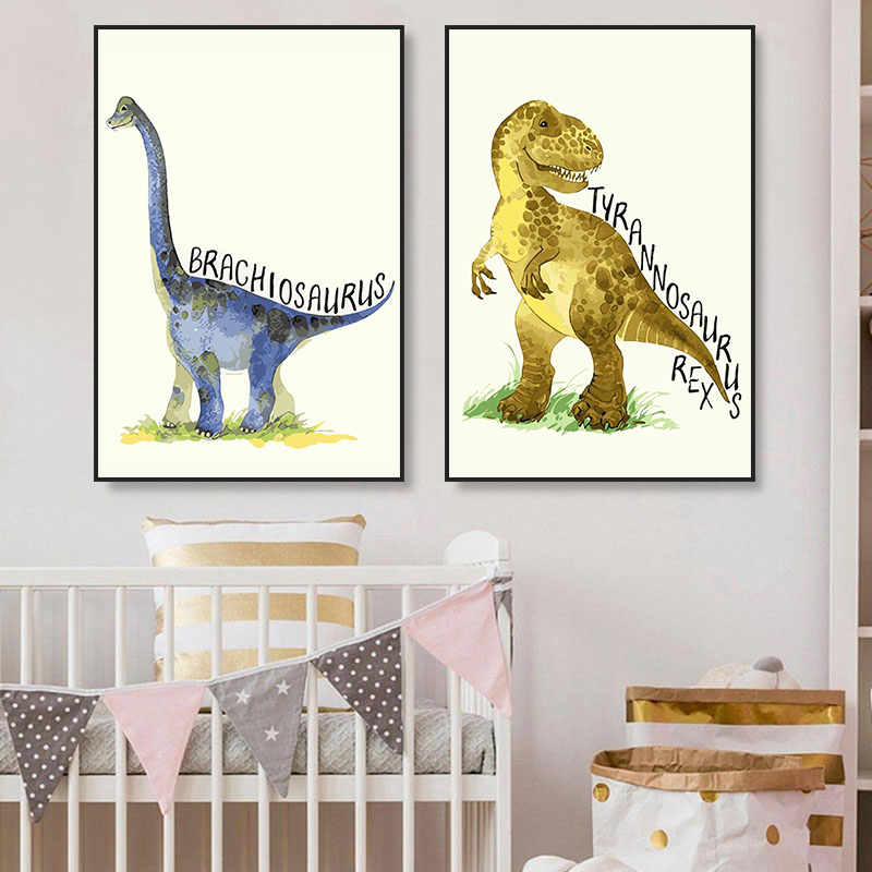 الألوان المائية ديناصور المشار - مراجعة Baby Nursery Animal Pictures وسعره