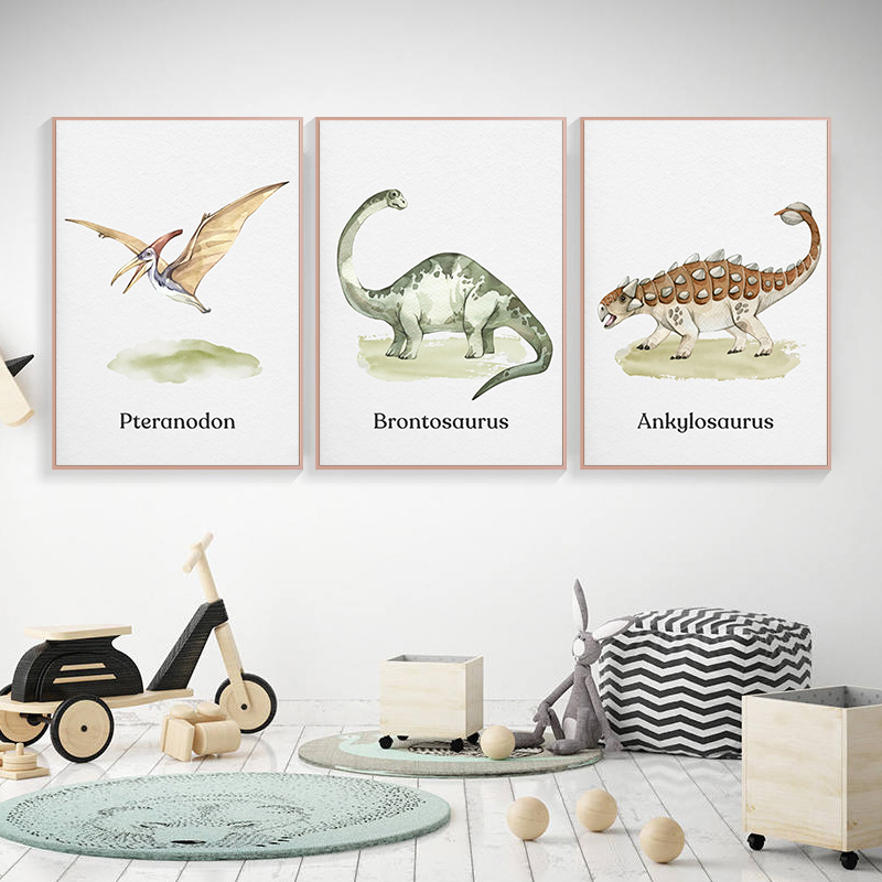 الألوان المائية ديناصور المشار - مراجعة Baby Nursery Animal Pictures وسعره
