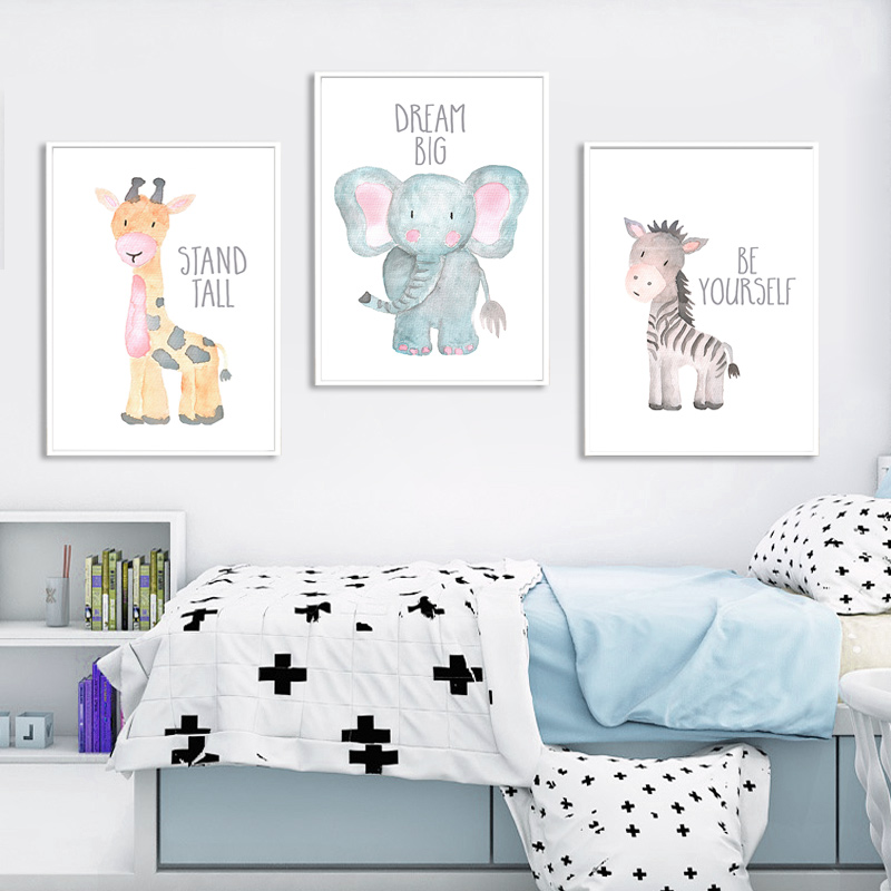 طفل الحيوان الأسد الفيل الزراف - مراجعة Baby Nursery Animal Pictures وسعره